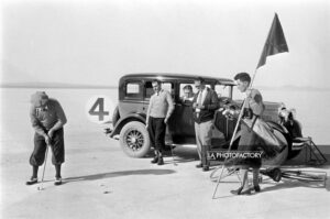 Putting sur un lac salé : le Muroc Dry Lake.