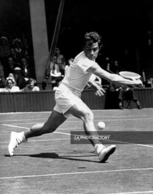 T. Johanson (Suède), Wimbledon juin 1949.