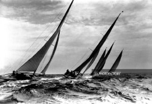 Régate dans la baie de Monaco, 1935.