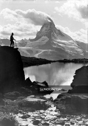 Les nuages au sommet du Matterhorn, le Cervin en Suisse.