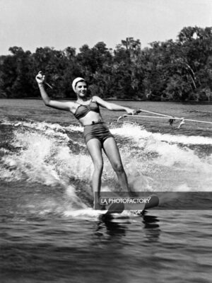 Ski nautique en Floride, 1951.