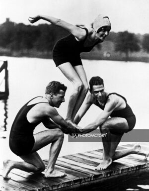 Miss Ashe de l'Atlanta Athletic Club au départ.