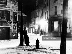 Place du Tertre à Montmartre en hiver, 1938.