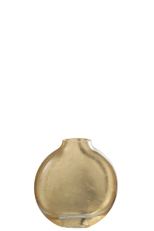 Vase Miki Verre Transparent/Or Small