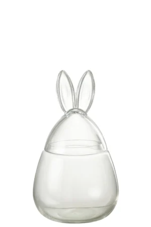Pot Lapin Verre Transparent Small