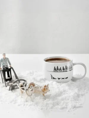 Mug chien de traineau, empreinte