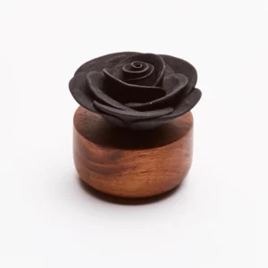 Diffuseur de parfum en bois et céramique noir Gardenia du Laos