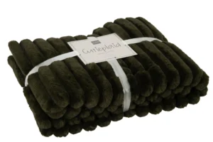 Plaid Corduroy Polyester Vert Kaki