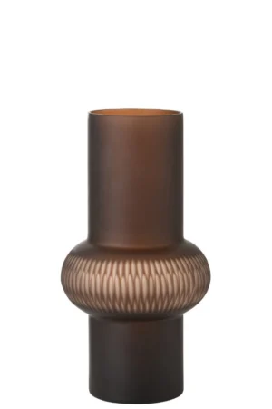 Vase Ligne Boule Verre Marron Small