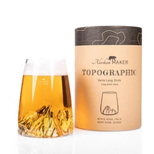 Verre design TOPOGRAPHIC : Mont Rosa