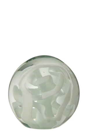 Presse-Papier Guirlande En Verre Blanc Large