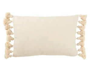 Coussin Floches Coton Beige Long