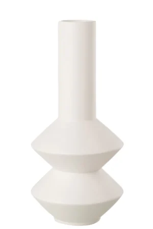 Vase Moderne Ceramique Blanc Large