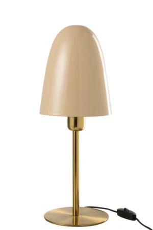 Lampe De Table Champignon Metal Roseclair/Or