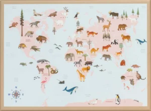 WORLD MAP ANIMAL