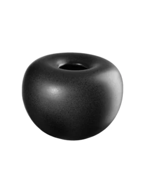 Vase, black iron