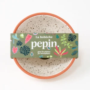 Bobèche Plantes - Blanc grainé