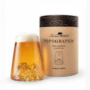 Verre design TOPOGRAPHIC : La Meije