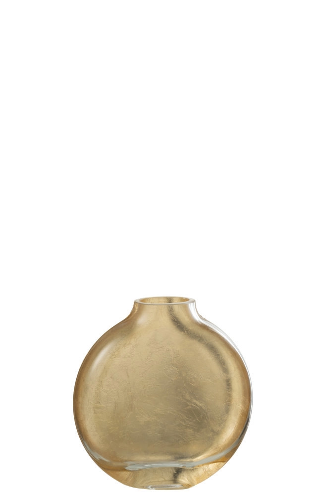 Vase Miki Verre Transparent/Or Small