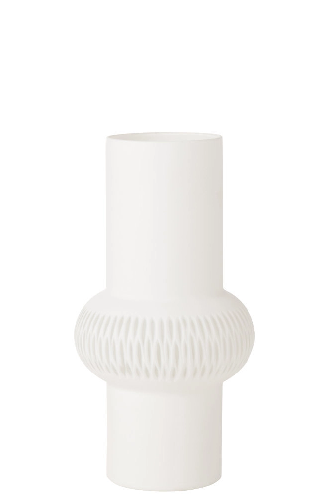 Vase Ligne Boule Verre Blanc Small