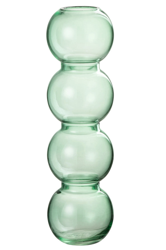 Vase Boules Verre Vert Large