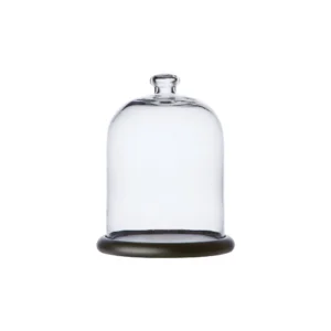 BELLA Cloche sur socle S, Clair/noir