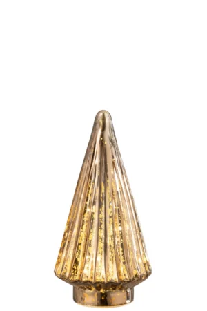 Sapin De Noël Led Verre Brun Medium