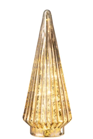 Sapin De Noël Led Verre Brun Large