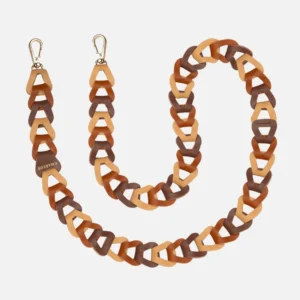 Mel cuir long - fait main canelle