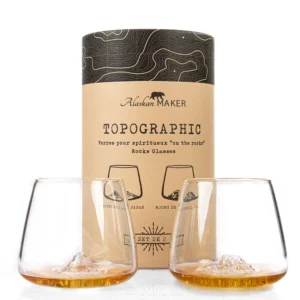 Set de 2 verres Topographic: Fuji & Denali