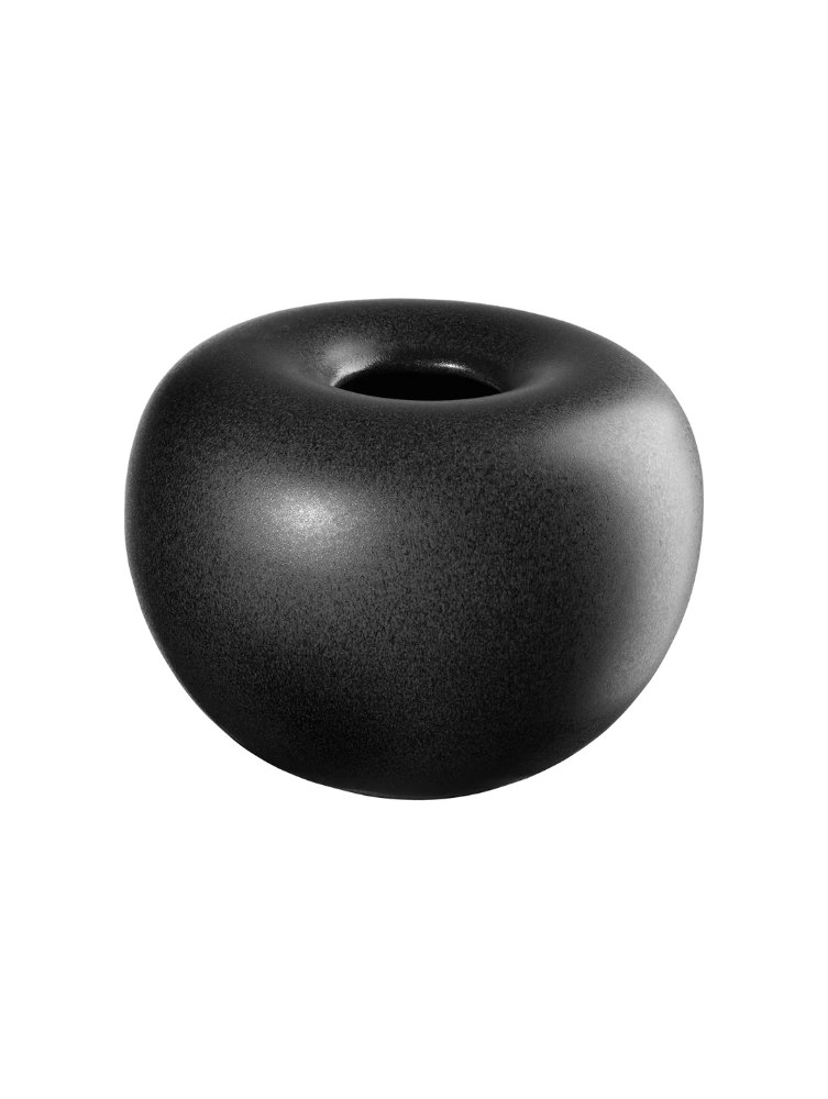 Vase, black iron