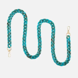 Chaîne Ella Fine Bleu marbré