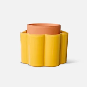 Pot autonome Paula - Jaune moutarde