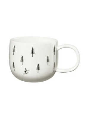Mug skiing, empreinte