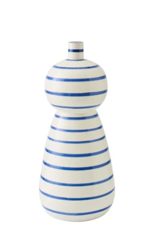Vase Céramique Bleu/Blanc