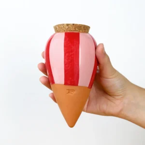 Olla hydratante - Rayé rouge et rose