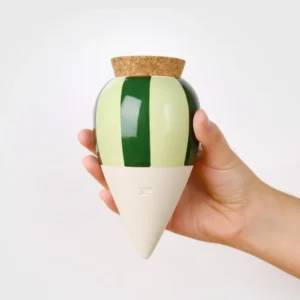 Olla hydratante - Rayé vert et vert clair
