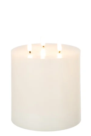 Bougie Led 3 Flammes Blanc Large