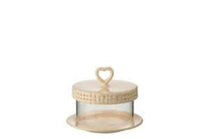 Plat A Tarte Sous Verre Ceramique Pêche Small