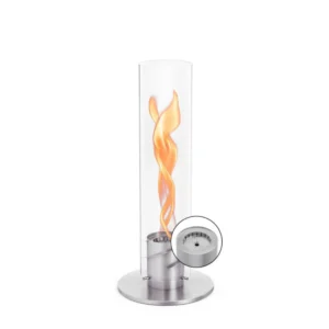 SPIN 1200 cheminée de table Argent