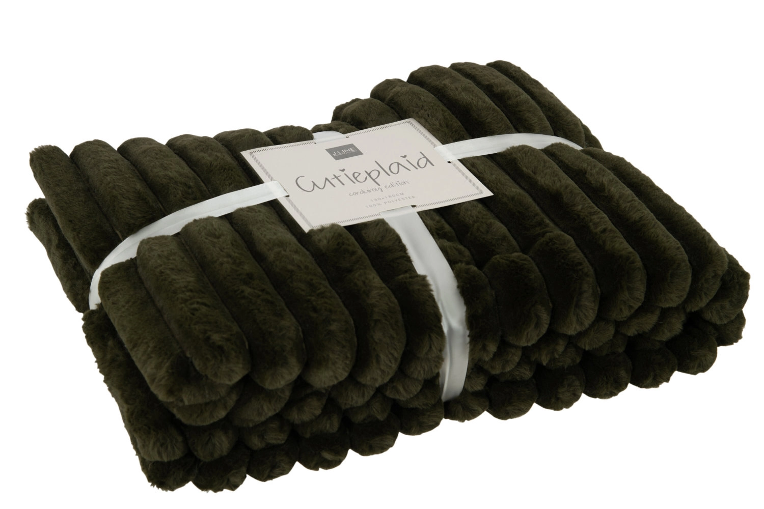 Plaid Corduroy Polyester Vert Kaki