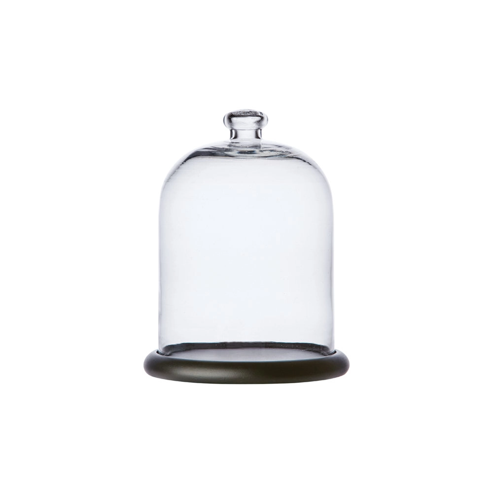BELLA Cloche sur socle S, Clair/noir